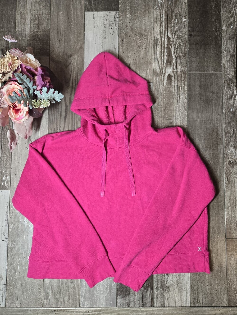 Xersion Women's Hot Pink Hooded Pullover Sweatshirt Size XL
